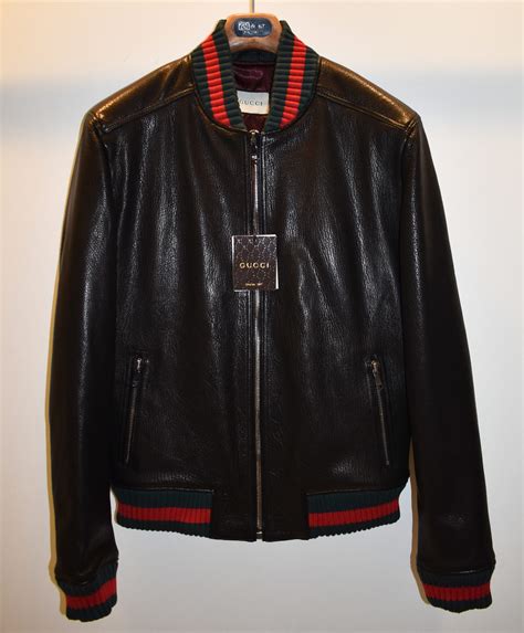 replica leather gucci jackets|gucci leather jacket vintage.